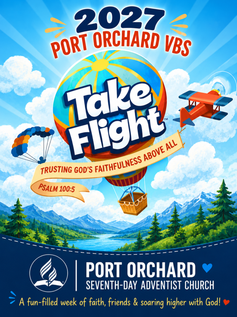 2027 Port Orchard VBS Take Flight poster